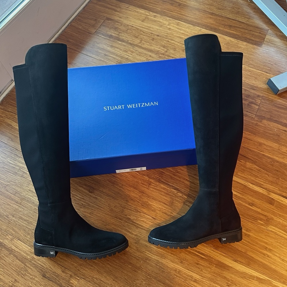 NIB Stuart Weitzman Suede Over-the-Knee Boots